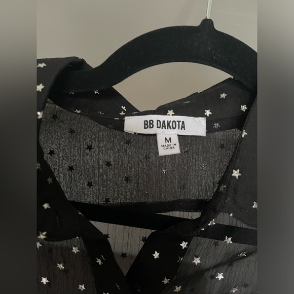 Black BB Dakota Button up Dress Shirt/ Blouse - Picture 3 of 5